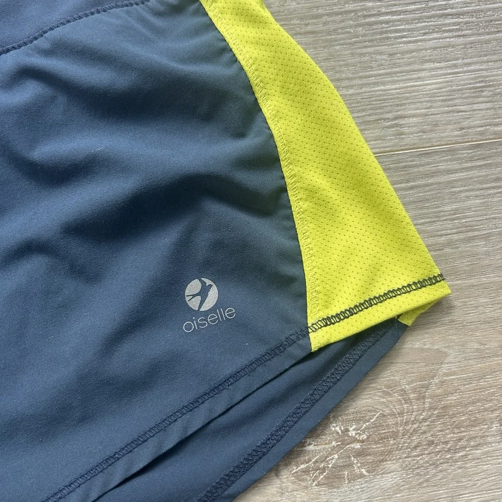 Oiselle Size 8 Toolbelt Roga Shorts Blue Lined Casual Active Gym Workout